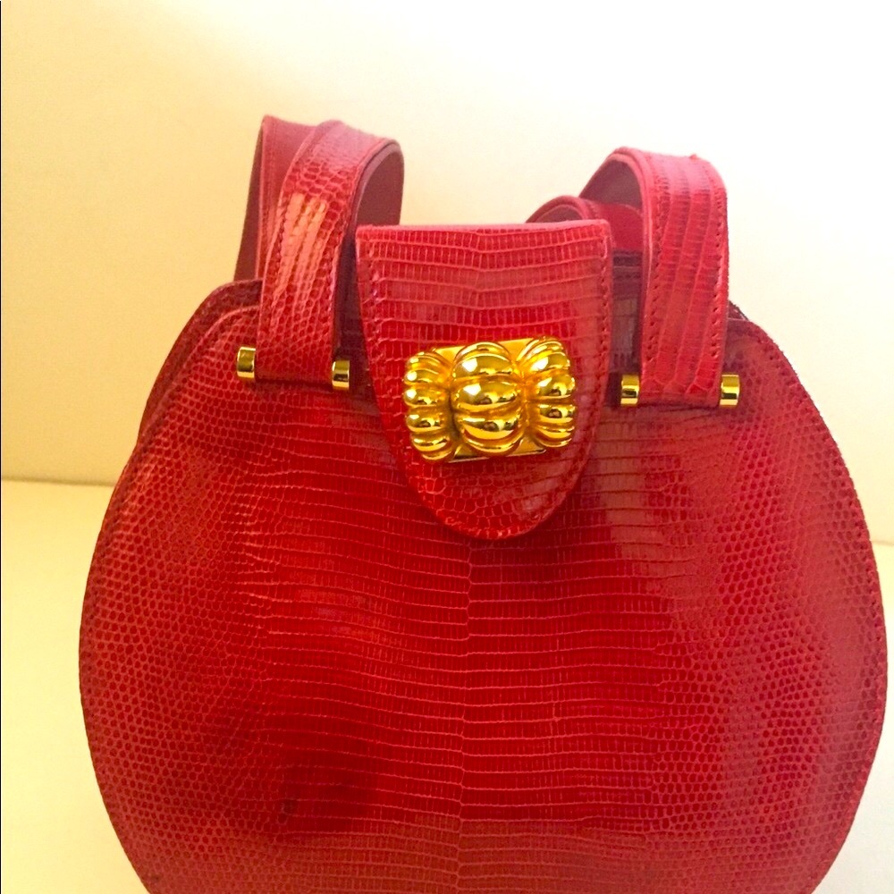 Small Kleinberg Sherrill Karung Lizard Handbag